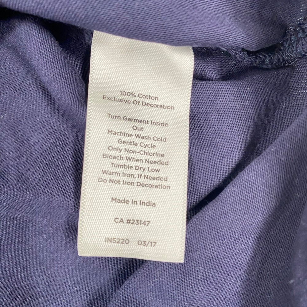Talbots Womens Embroidered 100% Cotton Top sz 3X Blue Nautical Resortwear Preppy - Picture 7 of 11